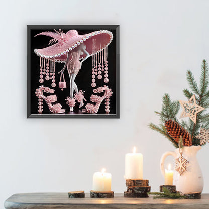 Elegant Lady - Special Shaped Drill Diamond Painting 30*30CM