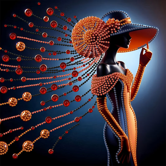 Elegant Lady - Special Shaped Drill Diamond Painting 30*30CM