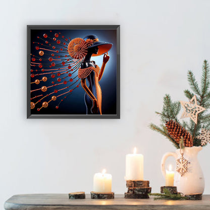 Elegant Lady - Special Shaped Drill Diamond Painting 30*30CM
