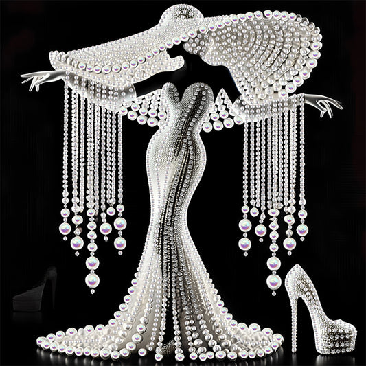 Elegant Lady - Special Shaped Drill Diamond Painting 30*30CM