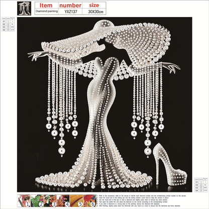 Elegant Lady - Special Shaped Drill Diamond Painting 30*30CM