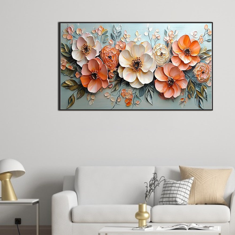 Flowers And Scenery - Full Round Drill Diamond Painting 70*40CM