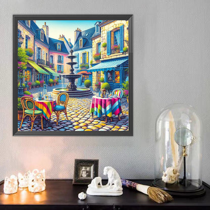 Street Scenery - Full Round Drill Diamond Painting 50*50CM