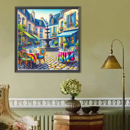 Street Scenery - Full Round Drill Diamond Painting 50*50CM