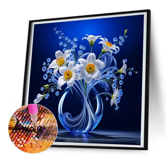 Luminous Flowers - Full Round Drill Diamond Painting 30*30CM