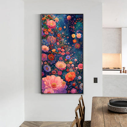 Flowers Bloom - Full Round Drill Diamond Painting 40*70CM