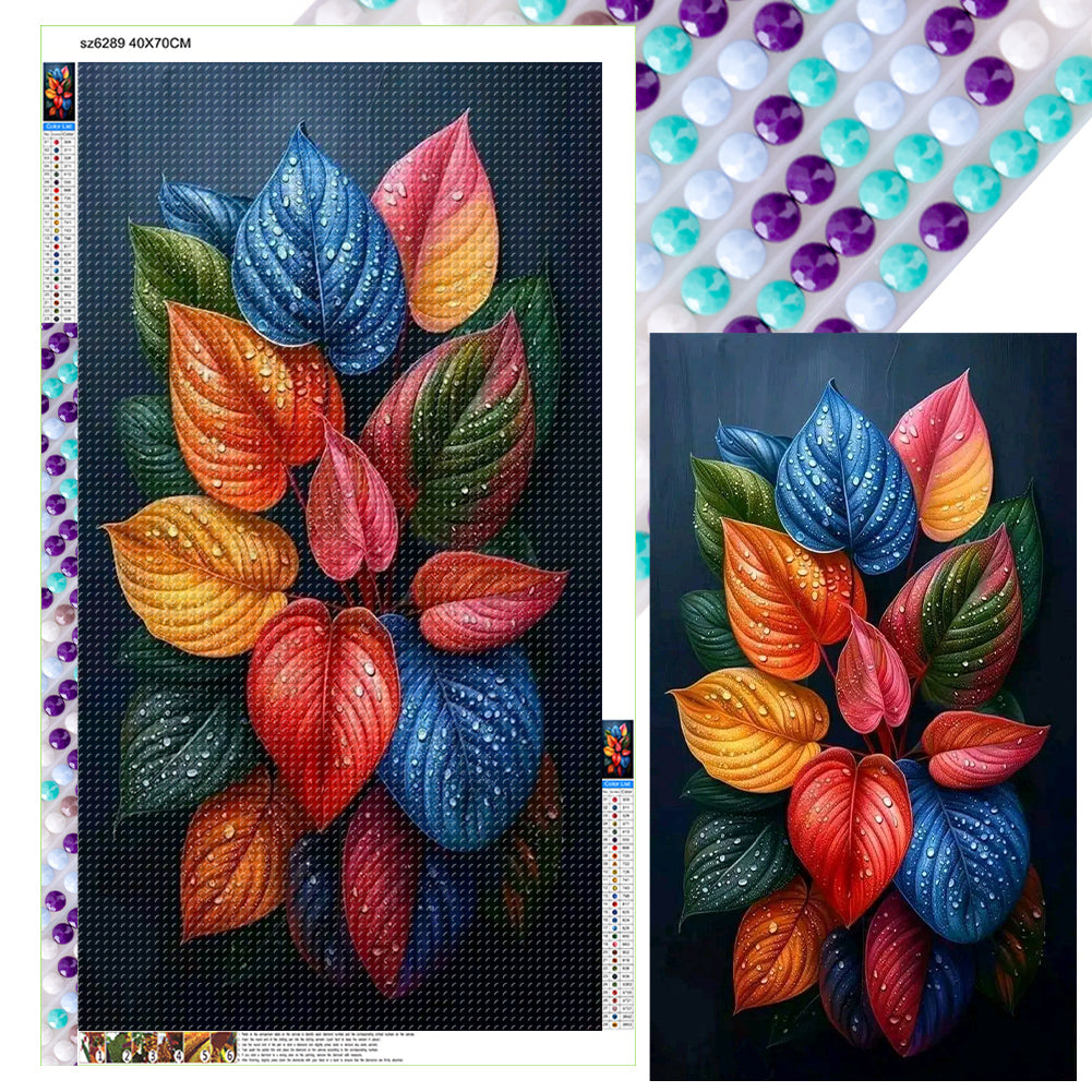 Colored Leaves - Full Round Drill Diamond Painting 40*70CM