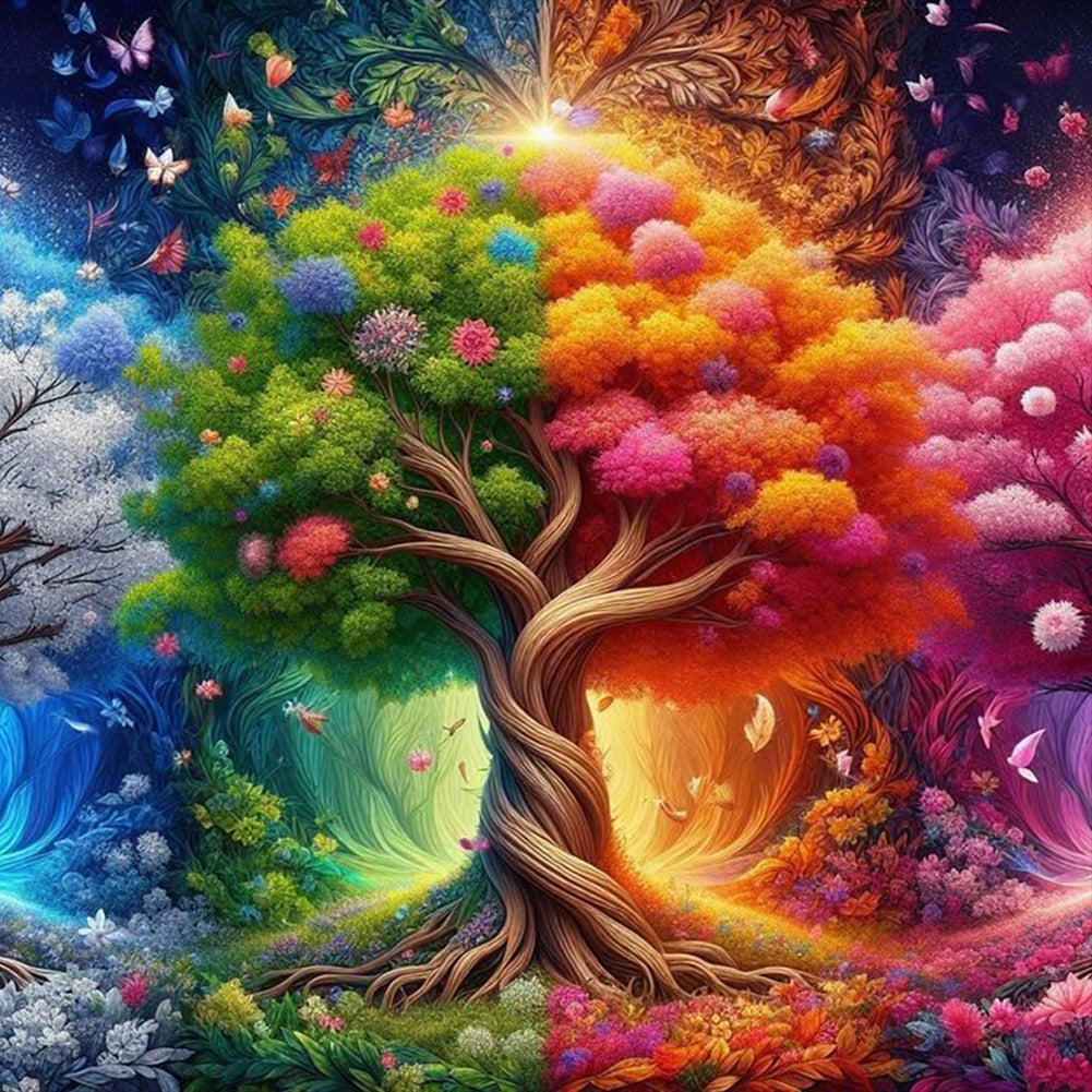 Tree Of Life - Full Round Drill Diamond Painting 40*40CM