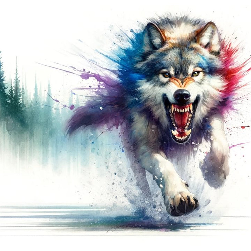 Wolf - Full Round Drill Diamond Painting 40*40CM