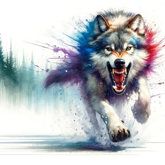 Wolf - Full Round Drill Diamond Painting 40*40CM