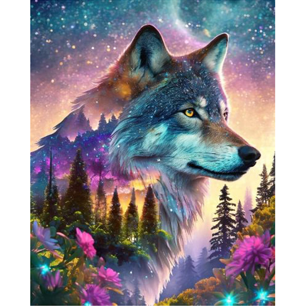 Wolf - Full Round Drill Diamond Painting 40*50CM