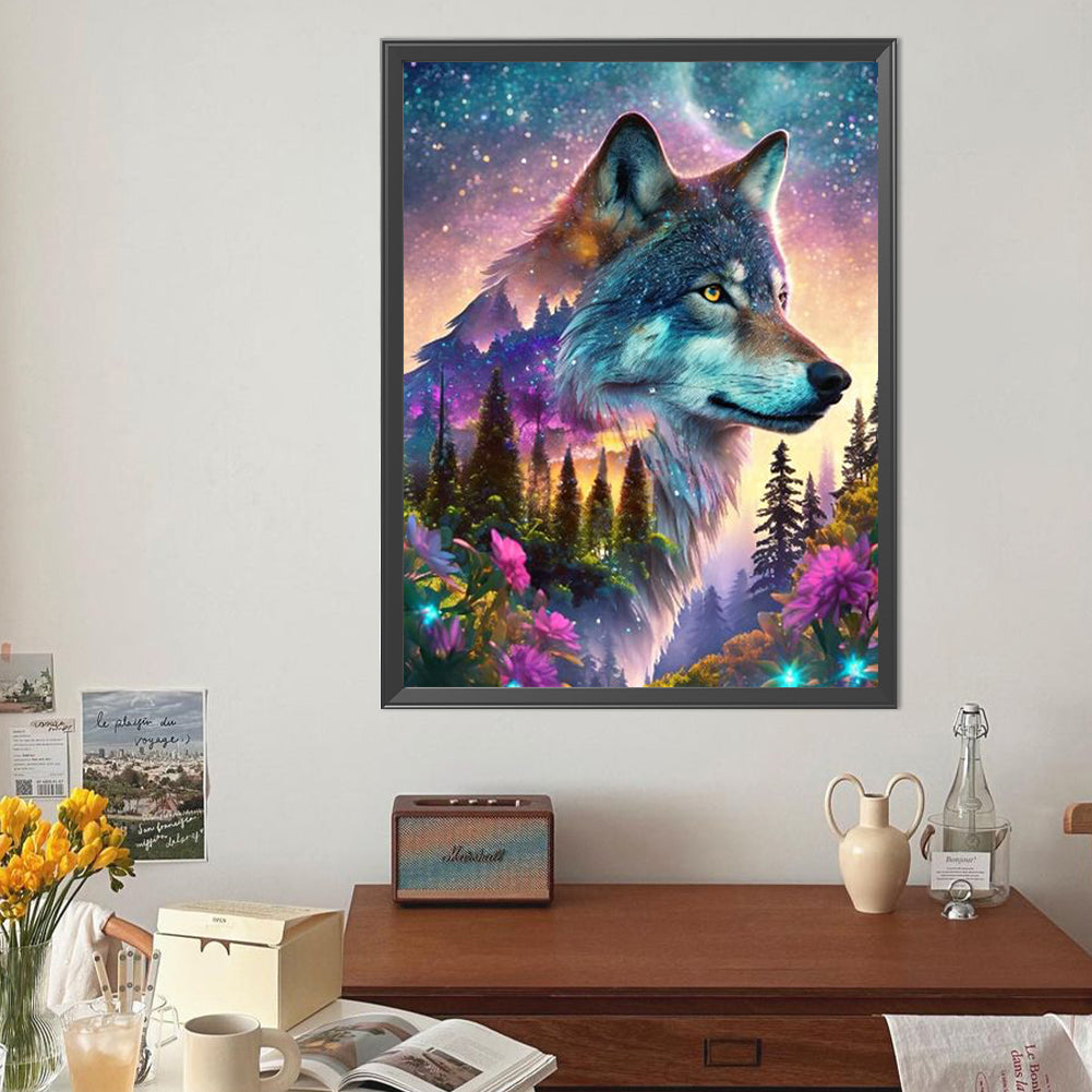 Wolf - Full Round Drill Diamond Painting 40*50CM
