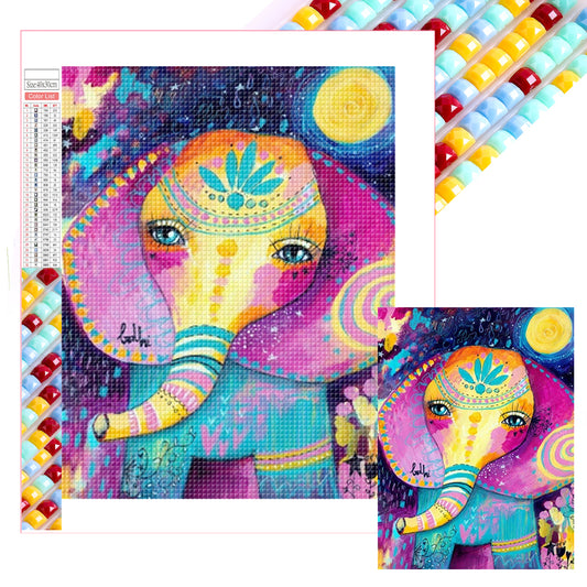 Elephant - Full Square Drill Diamond Painting 30*40CM