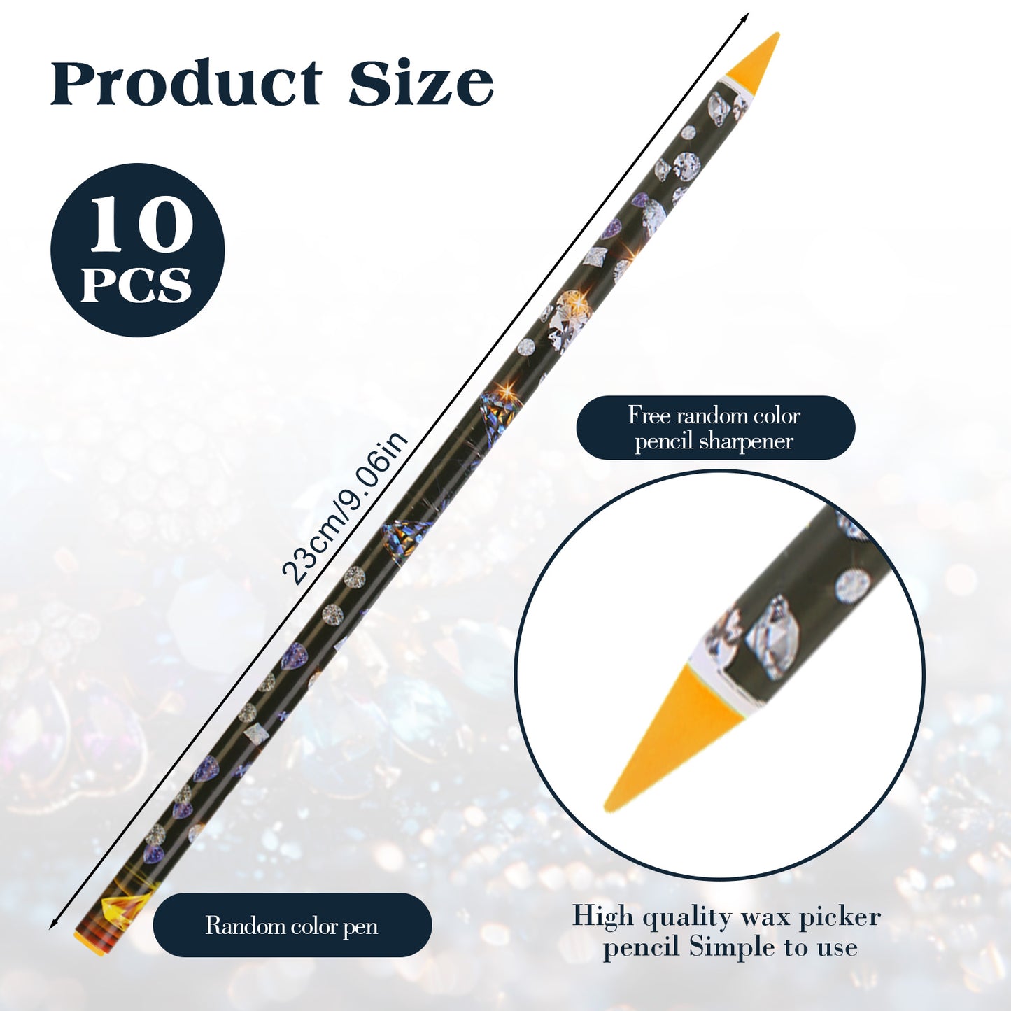 Diamond Painting Pen Self Adhesive Nail Dotting Wax Pen DIY Nail Art Accessories