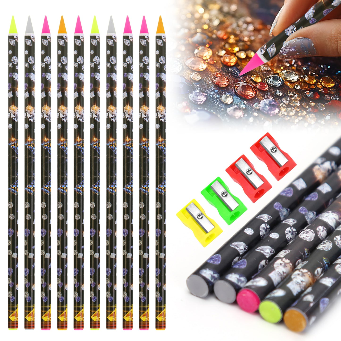 Diamond Painting Pen Self Adhesive Nail Dotting Wax Pen DIY Nail Art Accessories