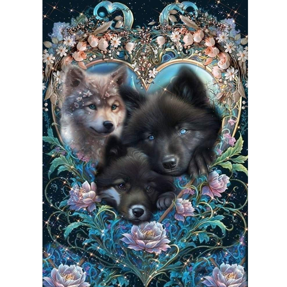 Wolf - Full Round Drill Diamond Painting 50*70CM