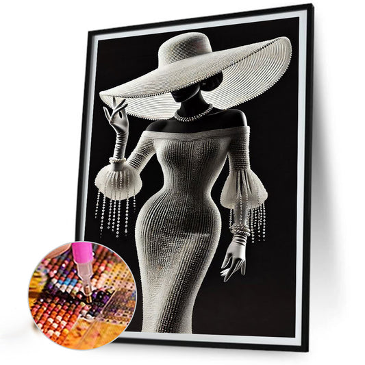 Lady - Full Round Drill Diamond Painting 40*50CM