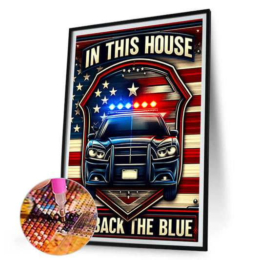 Union Flag Car - Full Round Drill Diamond Painting 30*45CM