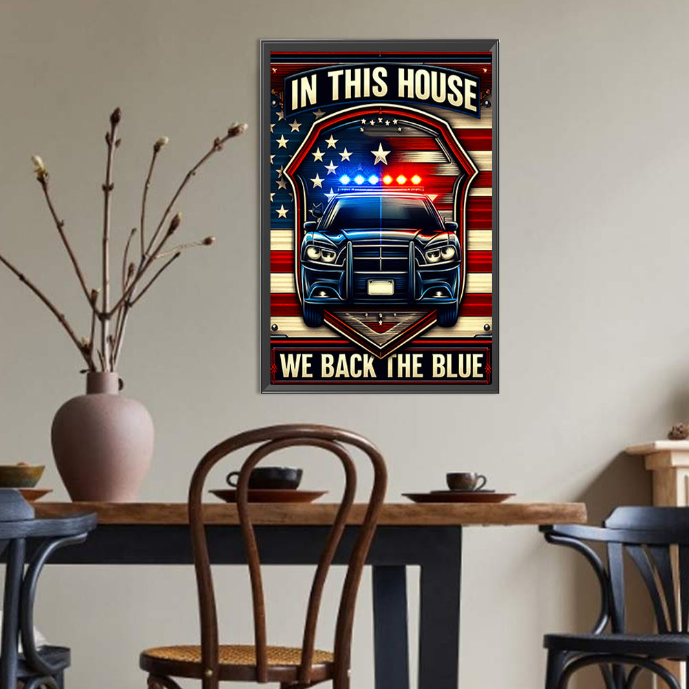 Union Flag Car - Full Round Drill Diamond Painting 30*45CM