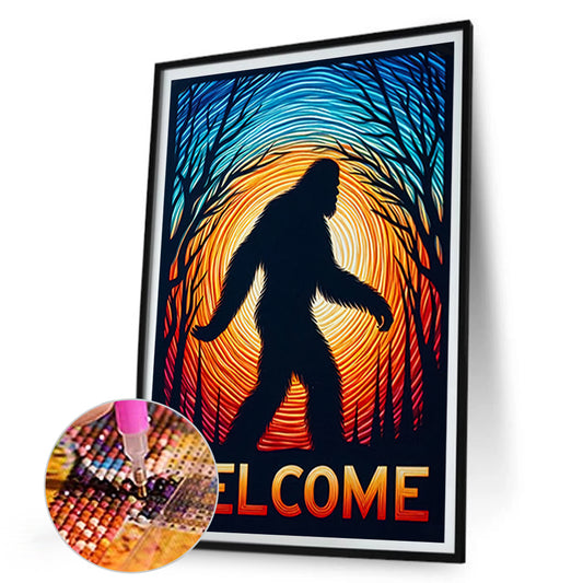 Forest Ape - Full Round Drill Diamond Painting 30*45CM