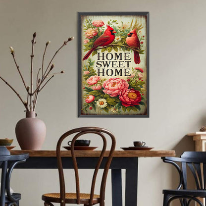 Family Cardinal - Full Round Drill Diamond Painting 30*45CM