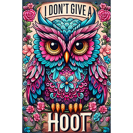 Owl - Full Round Drill Diamond Painting 30*45CM