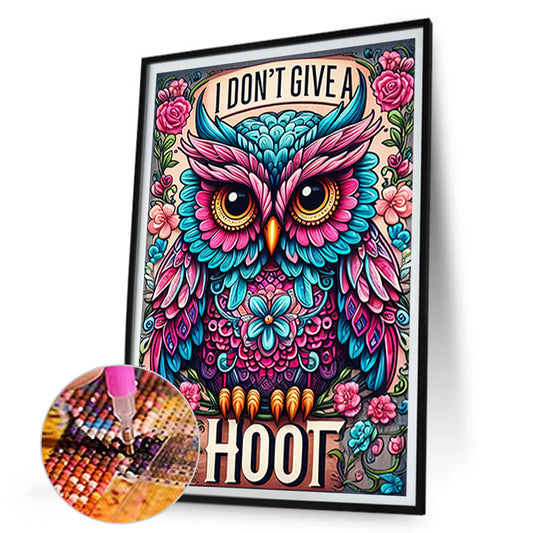Owl - Full Round Drill Diamond Painting 30*45CM
