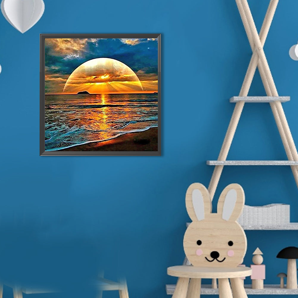 Sunset - Full Round Drill Diamond Painting 30*30CM