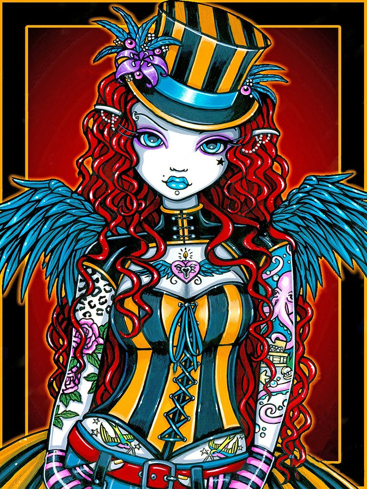 Girl - Full Round Drill Diamond Painting 40*60CM