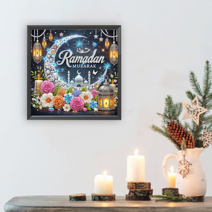 Ramadan Flower Castle - Special Shaped Drill Diamond Painting 30*30CM