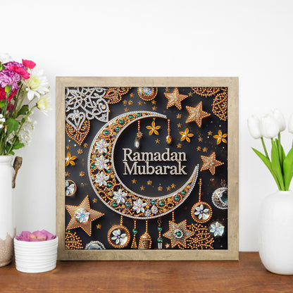 Ramadan Crescent Star - Special Shaped Drill Diamond Painting 30*30CM