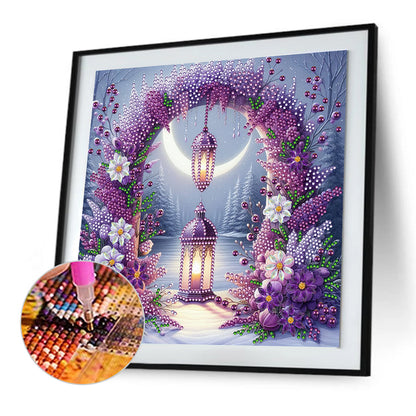 Flower Gate Night Light - Special Shaped Drill Diamond Painting 30*30CM