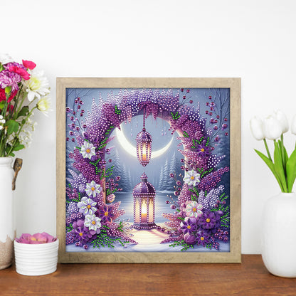 Flower Gate Night Light - Special Shaped Drill Diamond Painting 30*30CM