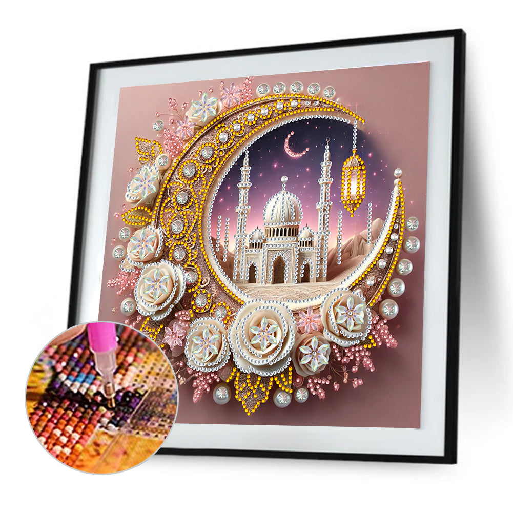 Star Crescent - Special Shaped Drill Diamond Painting 30*30CM