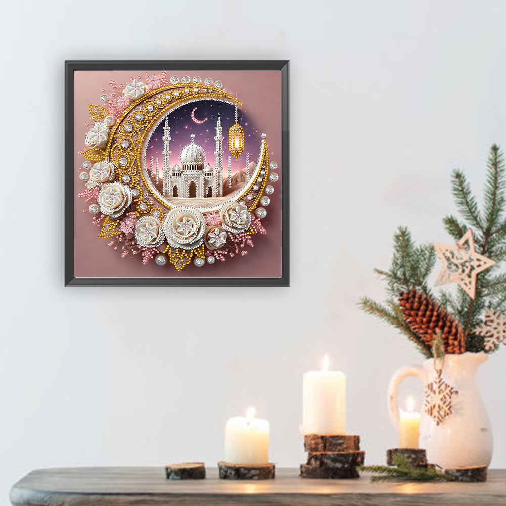 Star Crescent - Special Shaped Drill Diamond Painting 30*30CM