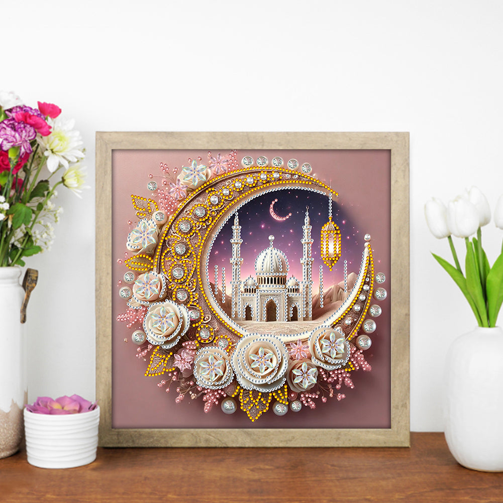 Star Crescent - Special Shaped Drill Diamond Painting 30*30CM