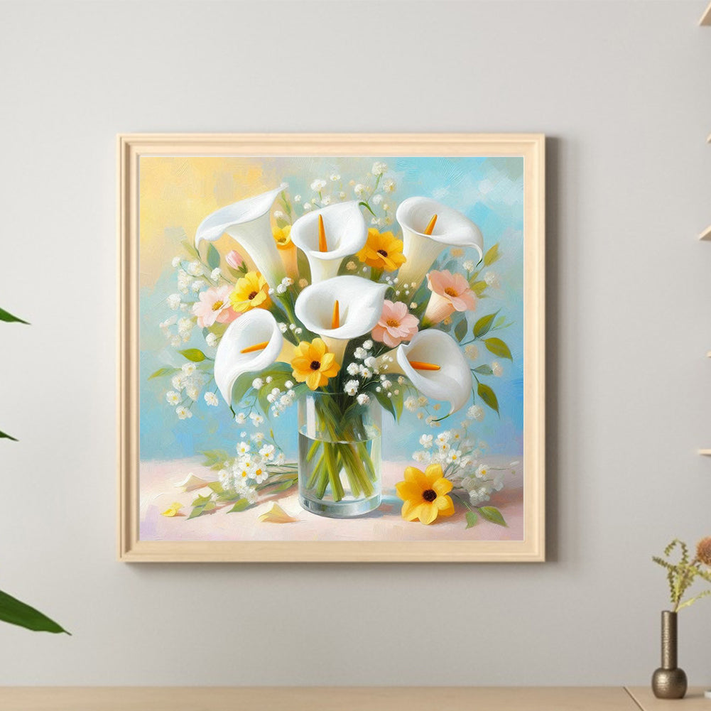 Cara Lily - Full Round Drill Diamond Painting 30*30CM