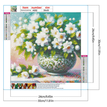 Gardenia - Full Round Drill Diamond Painting 30*30CM