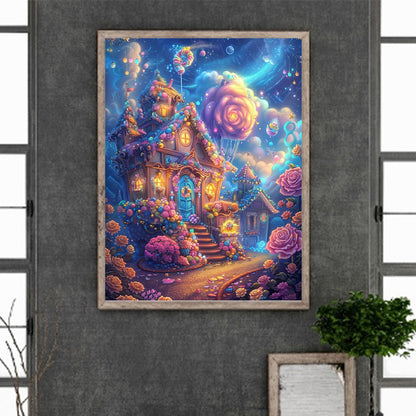 Marshmallow House - Full Round Drill Diamond Painting 30*40CM