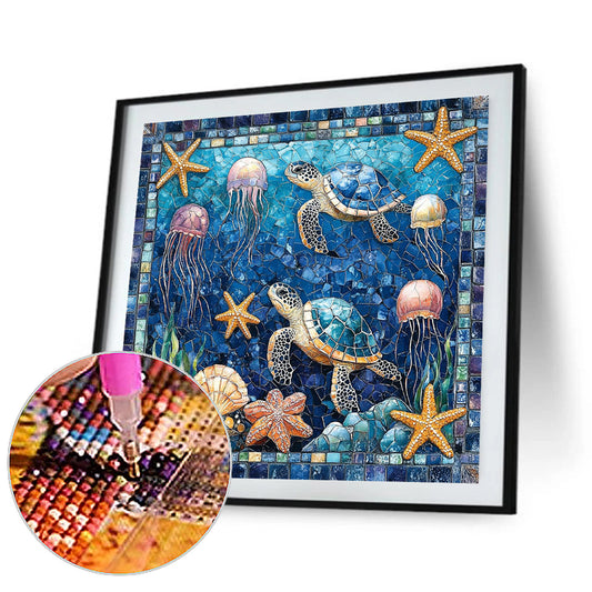 Undersea Creatures - Full Round Drill Diamond Painting 40*40CM