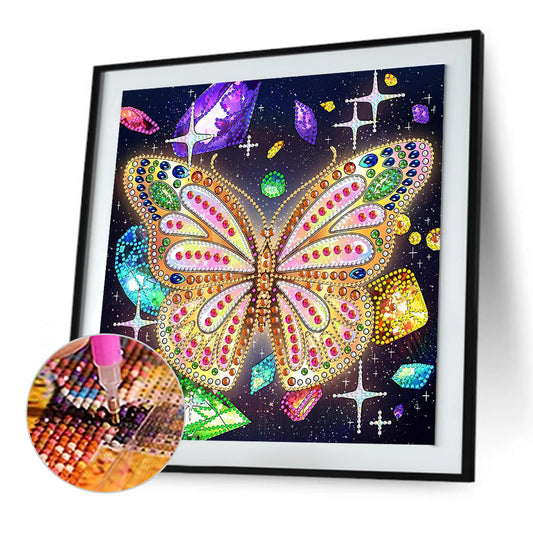 Butterfly - Special Shaped Drill Diamond Painting 30*30CM