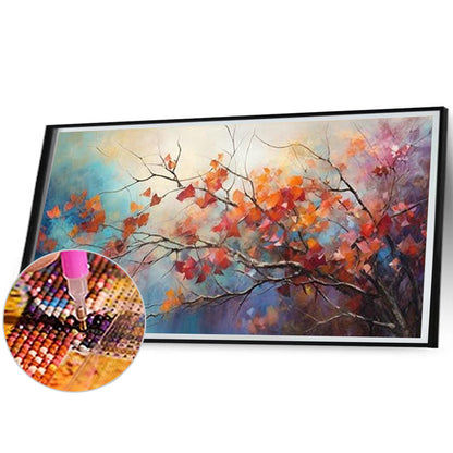 Leaves - Full Round Drill Diamond Painting 70*40CM