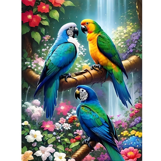 Macaw - Full Round Drill Diamond Painting 30*40CM