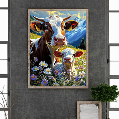 Cow - Full Round Drill Diamond Painting 30*40CM