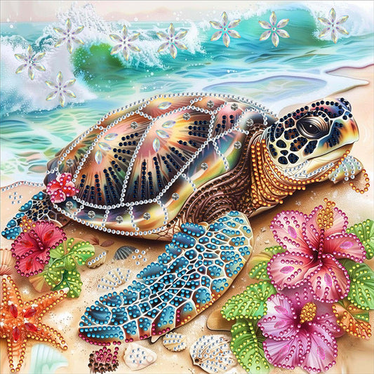 Sea Turtle - Special Shaped Drill Diamond Painting 30*30CM