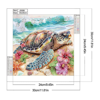 Sea Turtle - Special Shaped Drill Diamond Painting 30*30CM
