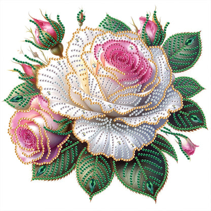 Flower - Special Shaped Drill Diamond Painting 30*30CM