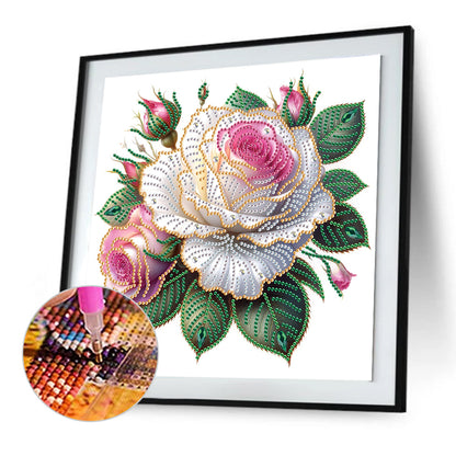 Flower - Special Shaped Drill Diamond Painting 30*30CM
