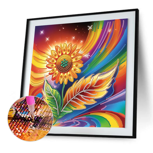 Flower - Special Shaped Drill Diamond Painting 30*30CM