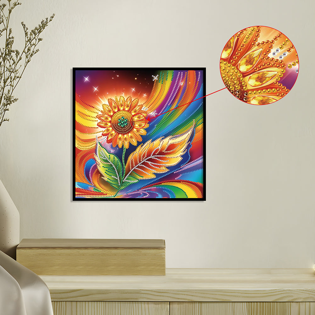 Flower - Special Shaped Drill Diamond Painting 30*30CM